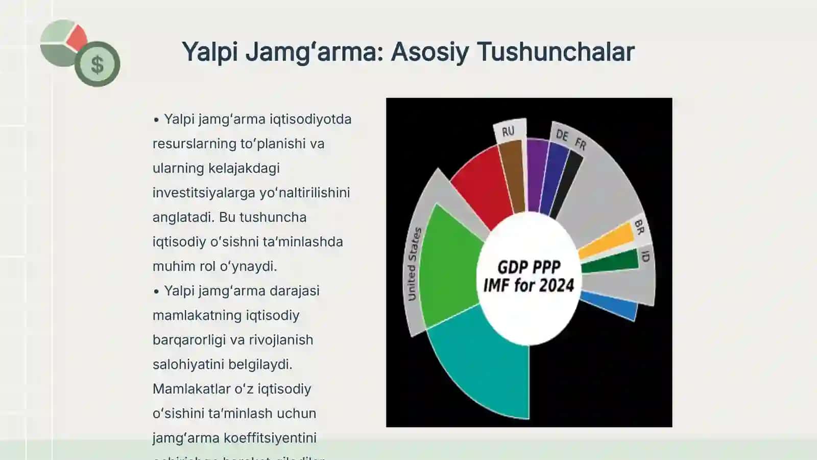 Yalpi Jamgʻarma: Asosiy Tushunchalar 3