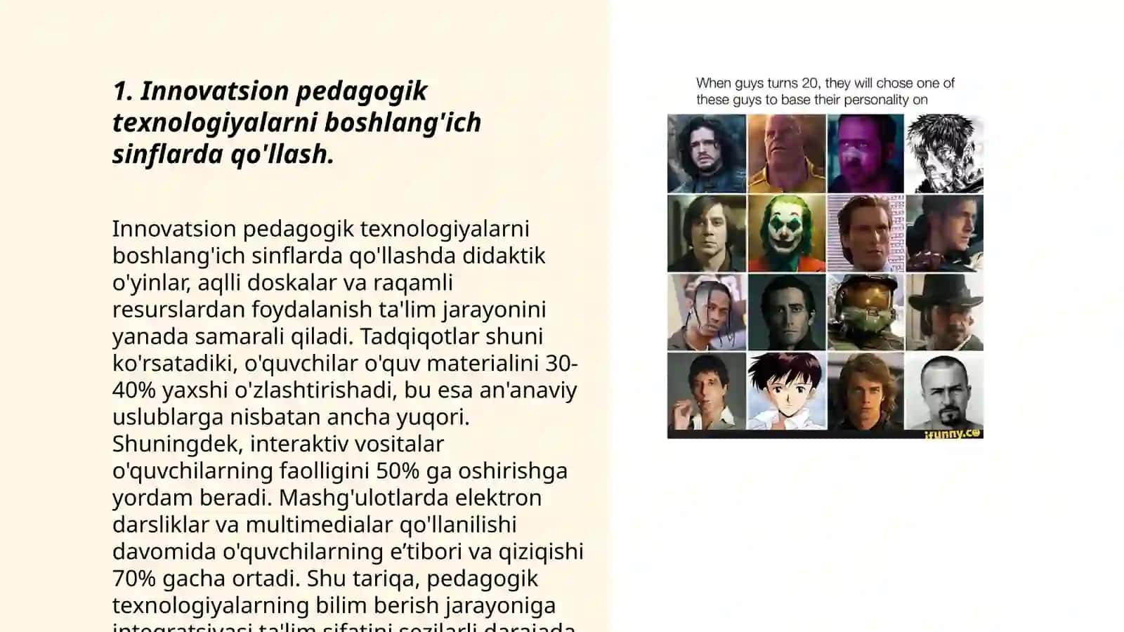 Boshlang'ich sinflarda innovatsion dastur va yondashuvlar asosida darslarni tashkil qilish 3