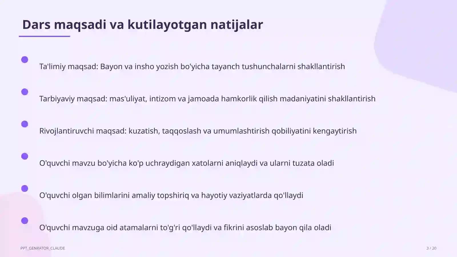 Bayon va insho yozish (4-sinf) 3