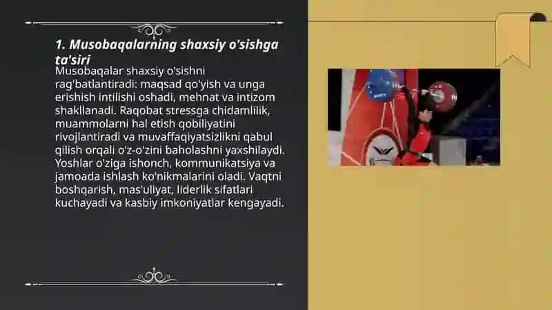 Musobaqalarning ahamiyati 3