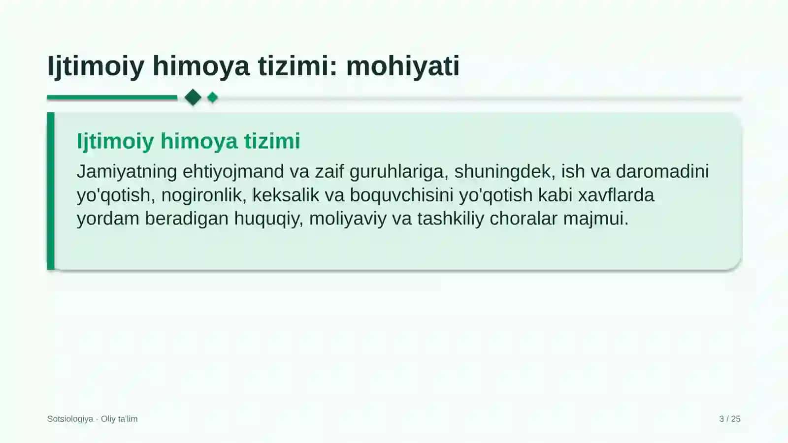 Kanselyariya do'konlarida ijtimoiy himoya tizimi 3