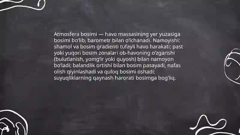 Atmosfera bosimini namoyishini ko'rish 3