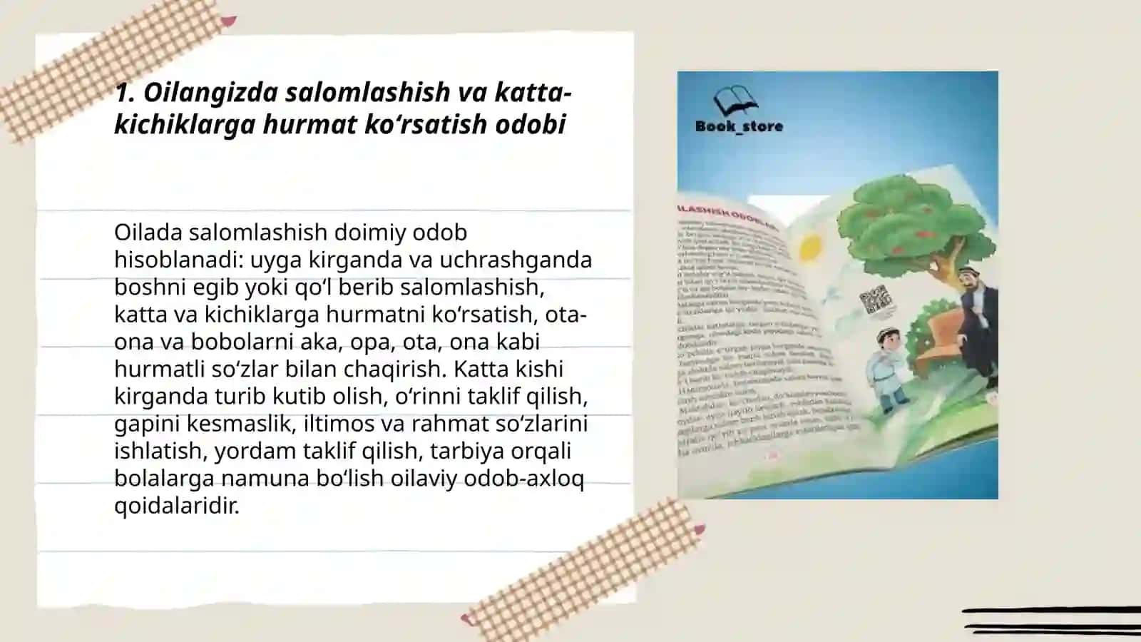 Kundalik odob-axloq qoidalari:oilada,koʻchada va jamoat joylarida 3
