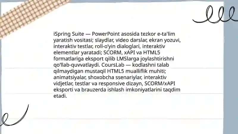 iSpring Suite, CoursLab dasturlari 3