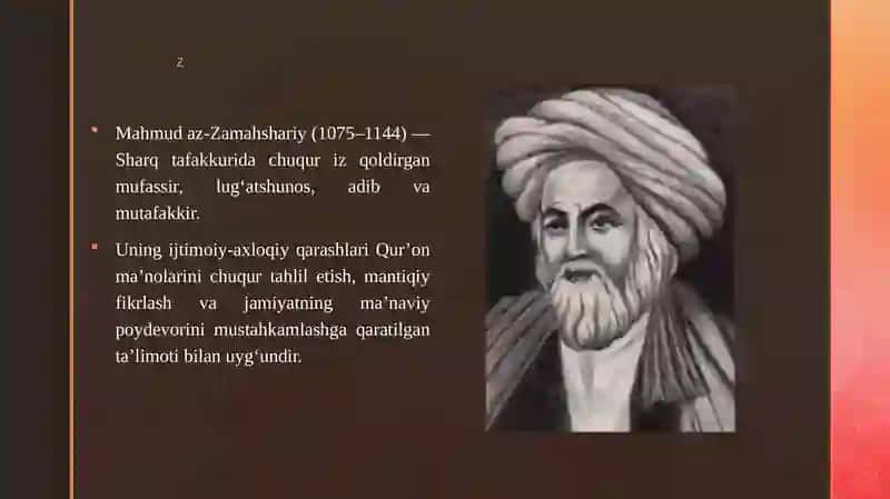 Mahmud az-Zamahshariyning ijtimoiy-axloqiy va komil inson haqidagi qarashlari 3
