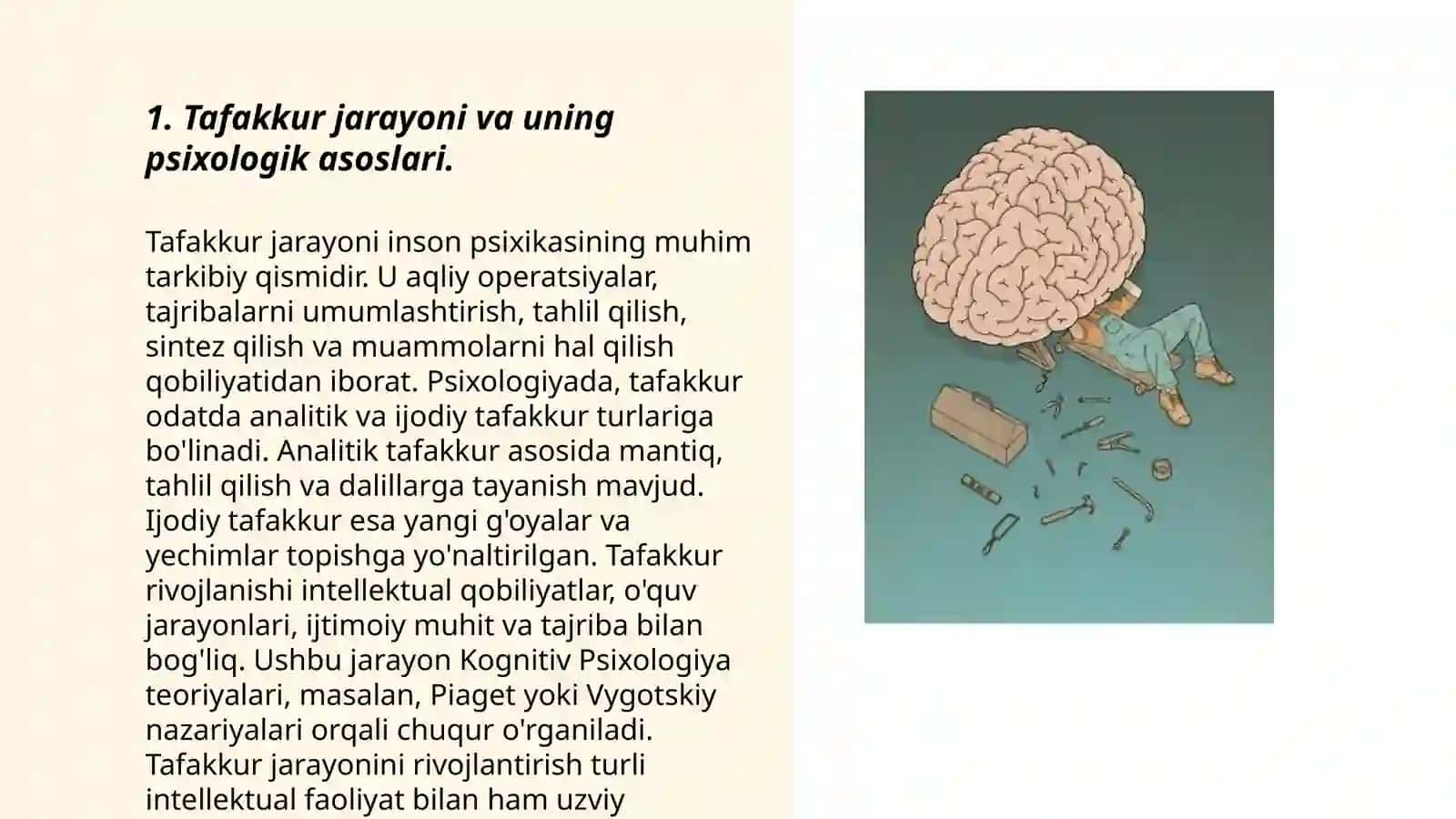 Tafakkur va nutq psixologik jarayon sifatida 3