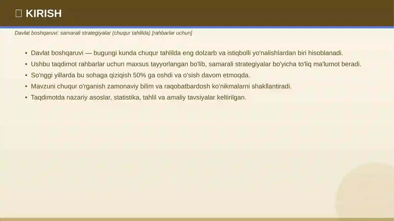 Davlat boshqaruvi: samarali strategiyalar (chuqur tahlilda) [rahbarlar uchun] 3
