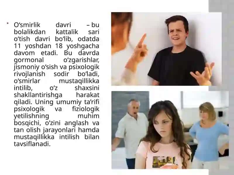 o'smirlik davrida psixik rivojlanish xususiyatlari 3