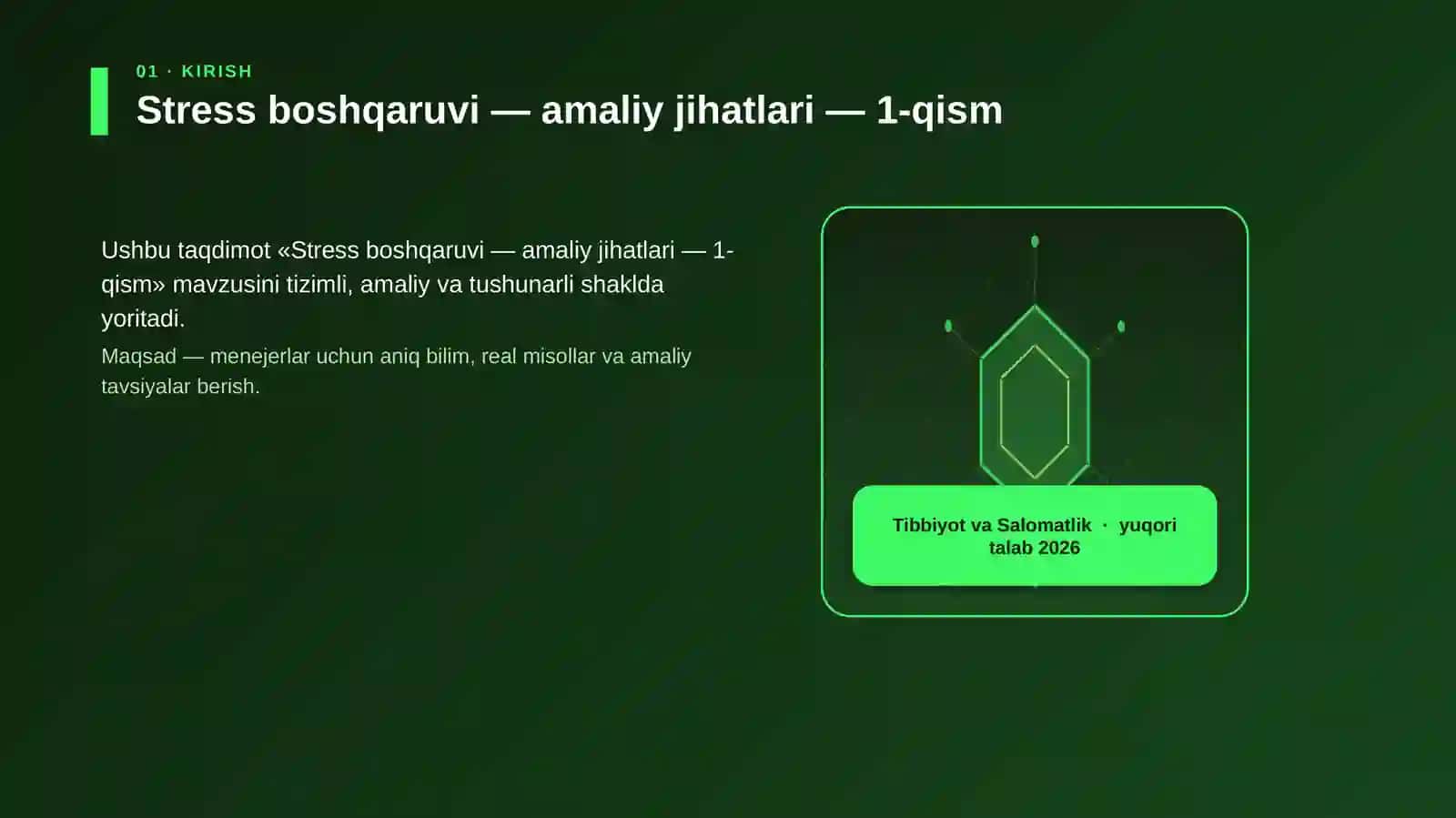 Stress boshqaruvi — amaliy jihatlari — 1-qism 3