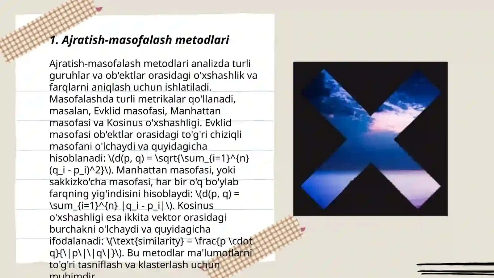 Ajratish-masofalash metodlari 3