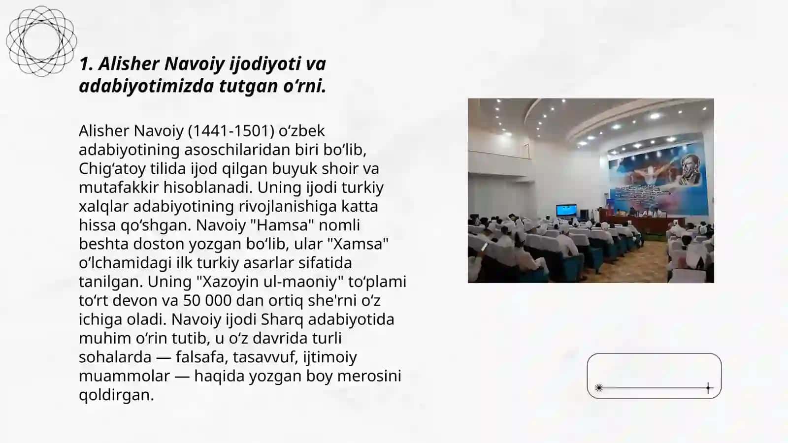 Alisher Navoiy ijodiyoti va adabiyotimizda tutgan o‘rni 3