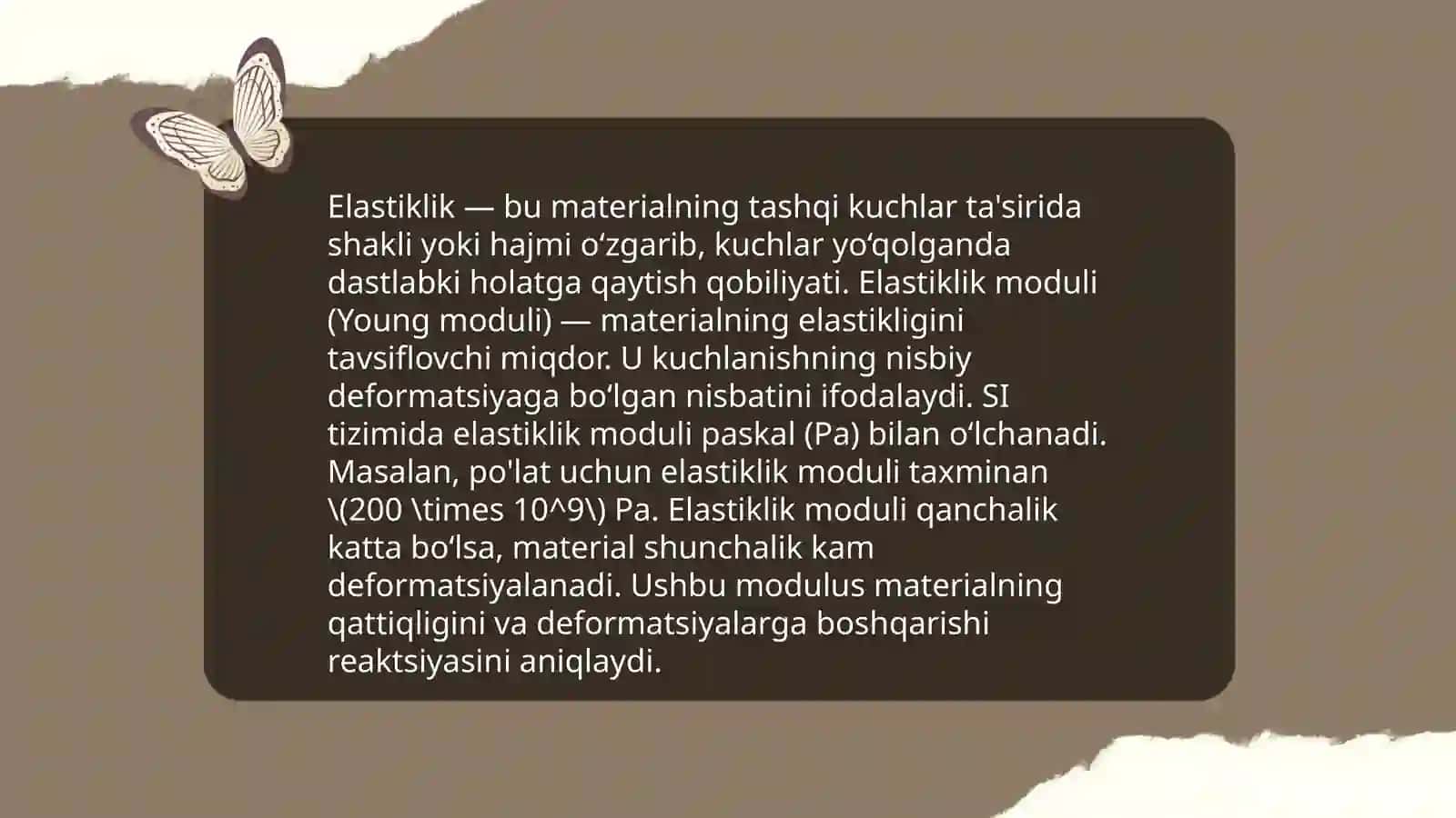 Tibbiyotda ishlatiladigan materillarning mexanik xossalari 3
