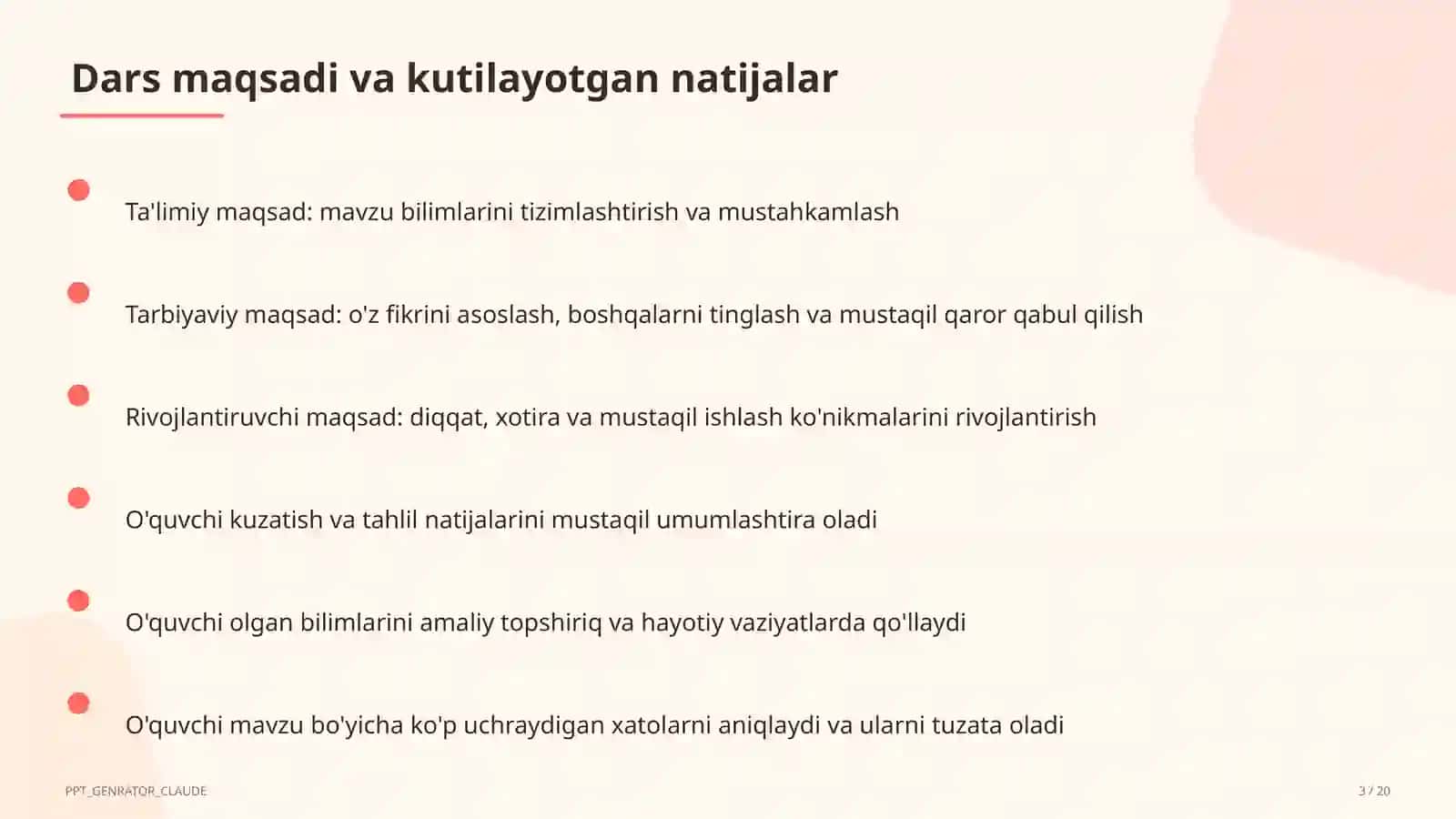 Yalpi ichki mahsulot va iqtisodiy o'sish (11-sinf) 3