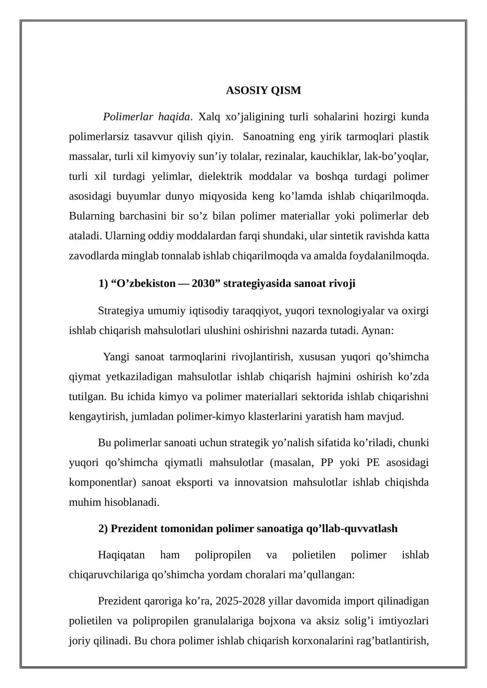 Polipropilen: xususiyatlari, ishlab chiqarilishi va qo’llanilishi 3