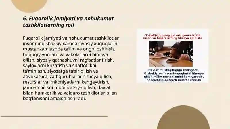 Insonning shaxsiy xamda siyosiy xuquqlarini mustahkamlash 3