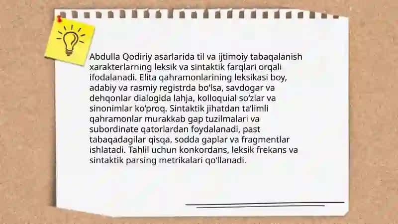 Abdulla Qodiriy asarlari tilining sotsiolingvistik tahlili 3