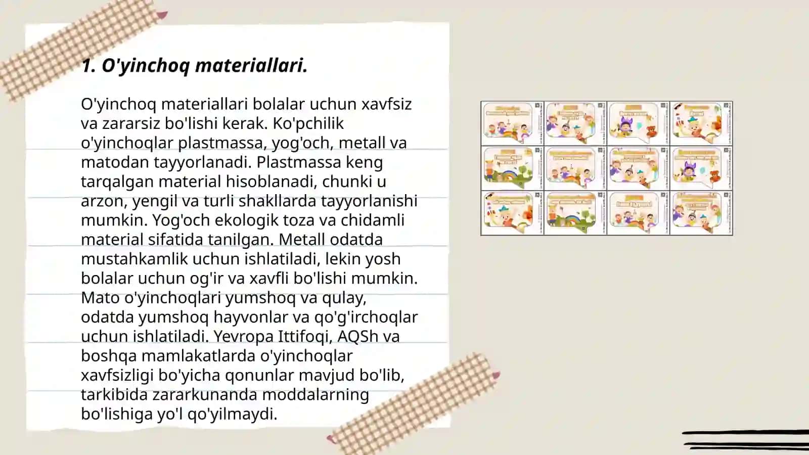 O'yinchoq materiallari 3