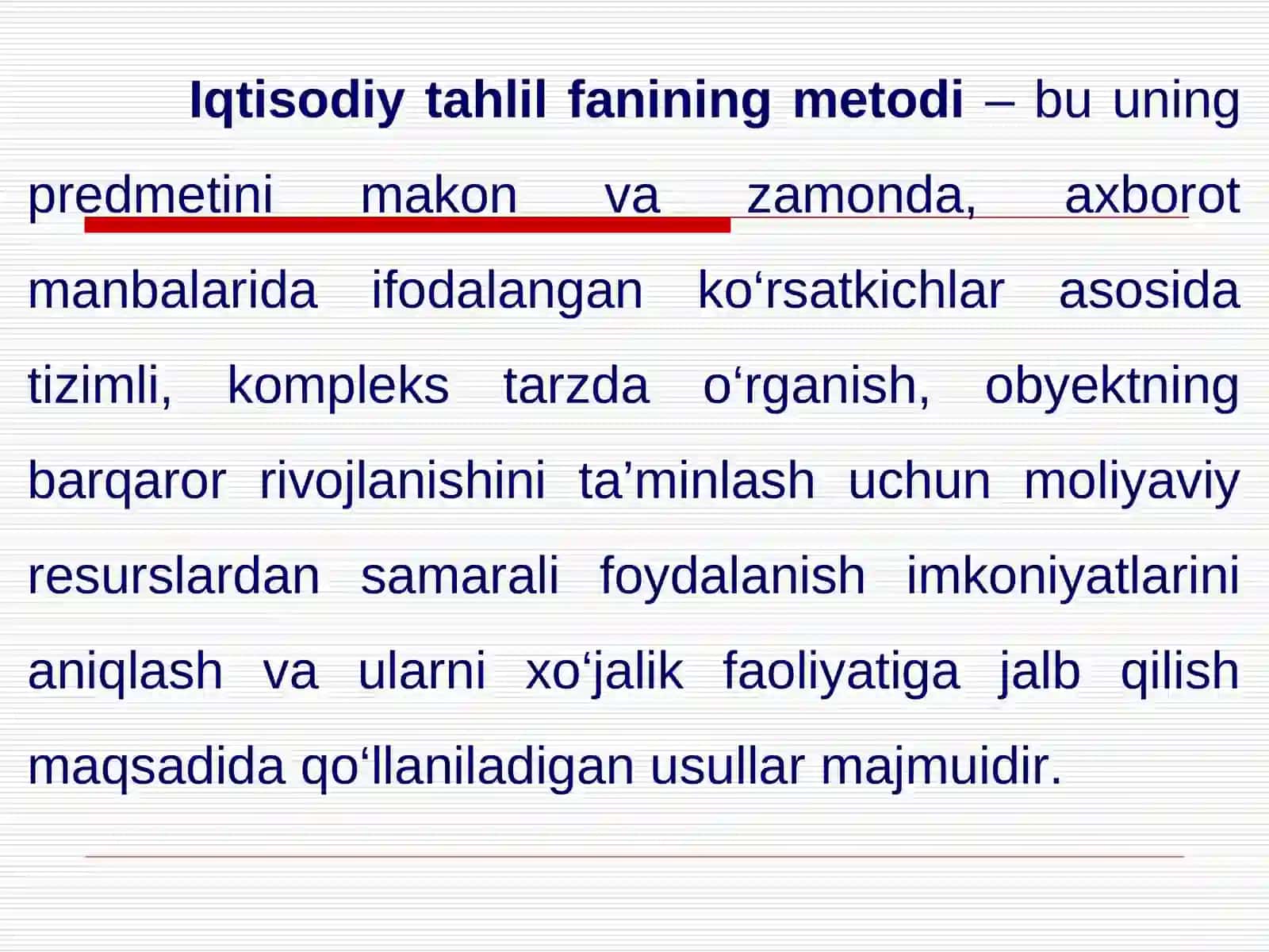 Iqtisodiy tahlilning metod va usullari 3