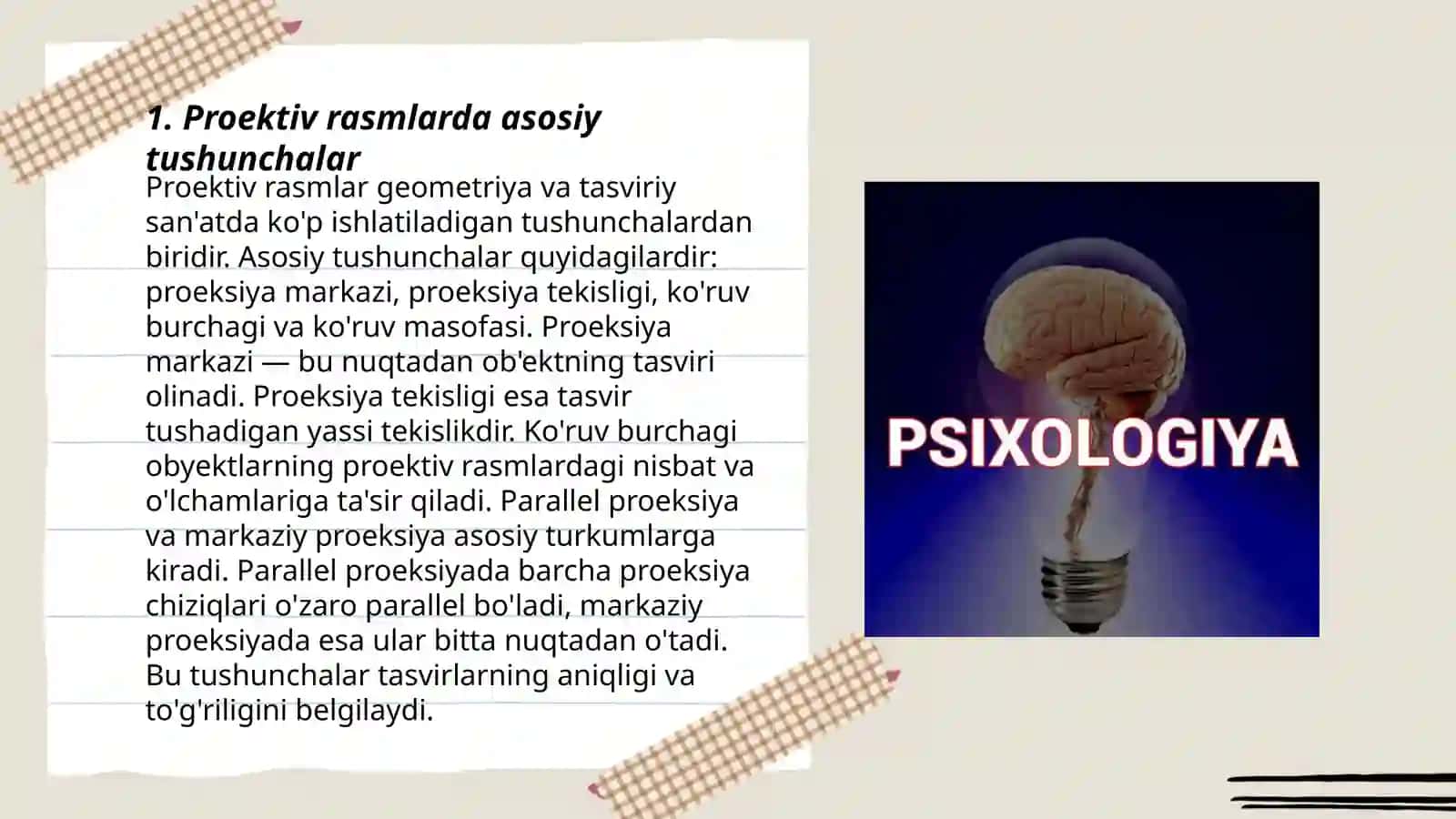 Proektiv rasmlar 3