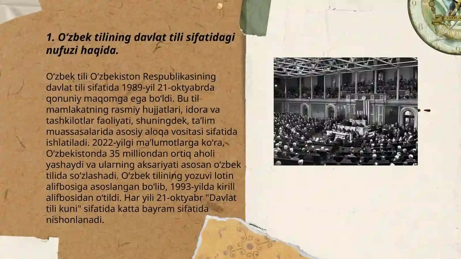 O'zbek tilining davlat tili sifatidagi nufuzi va mavqeyini tubdan oshirish chora-tadbirlari 3