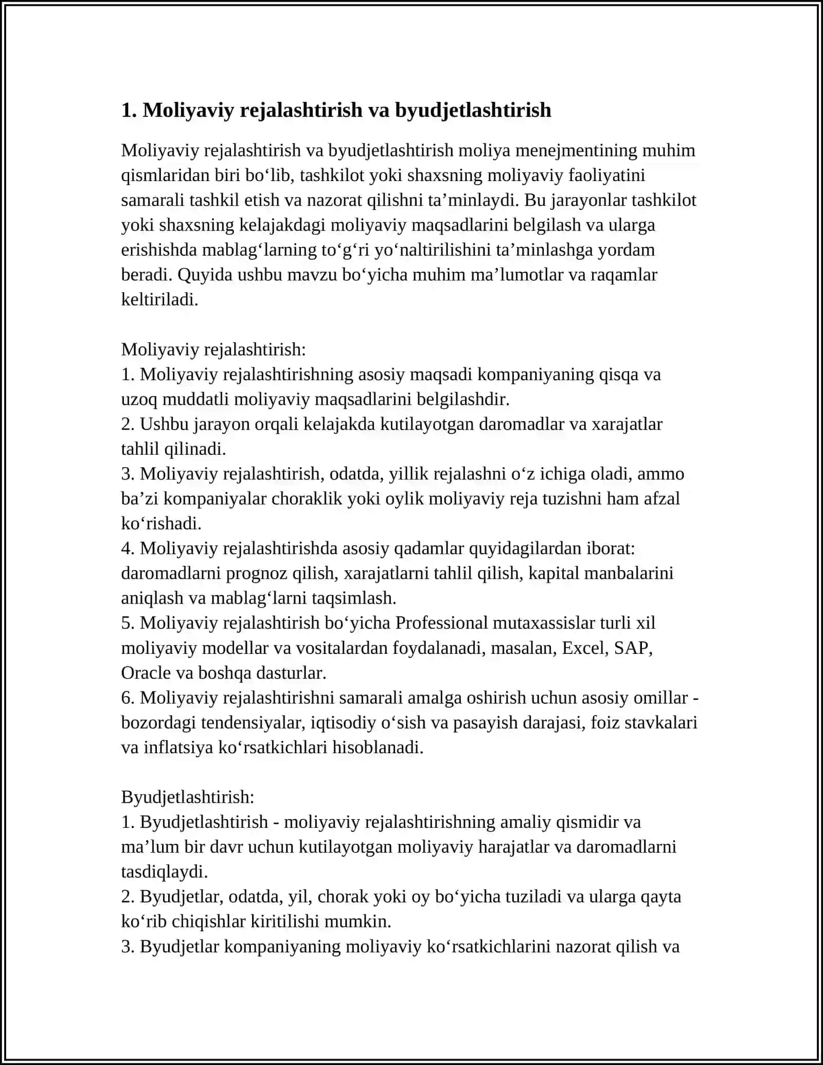 MOLIYANIG VAZIFALARI 3