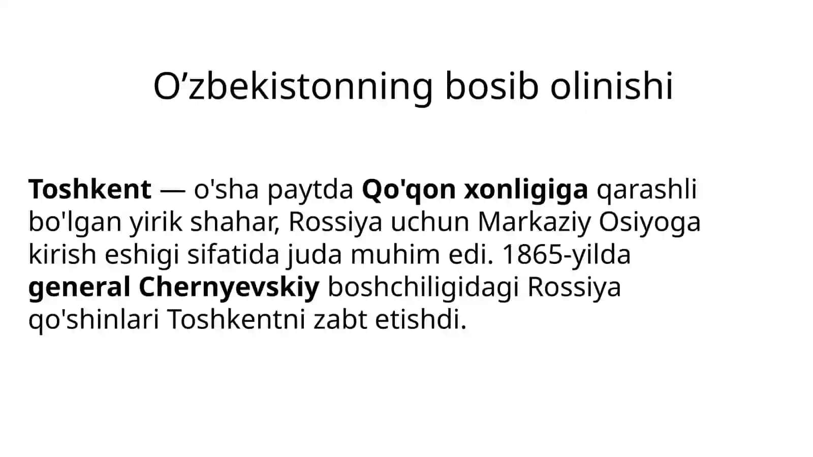 O'zbekiston Rassiya imperiyasi tarkibida 3