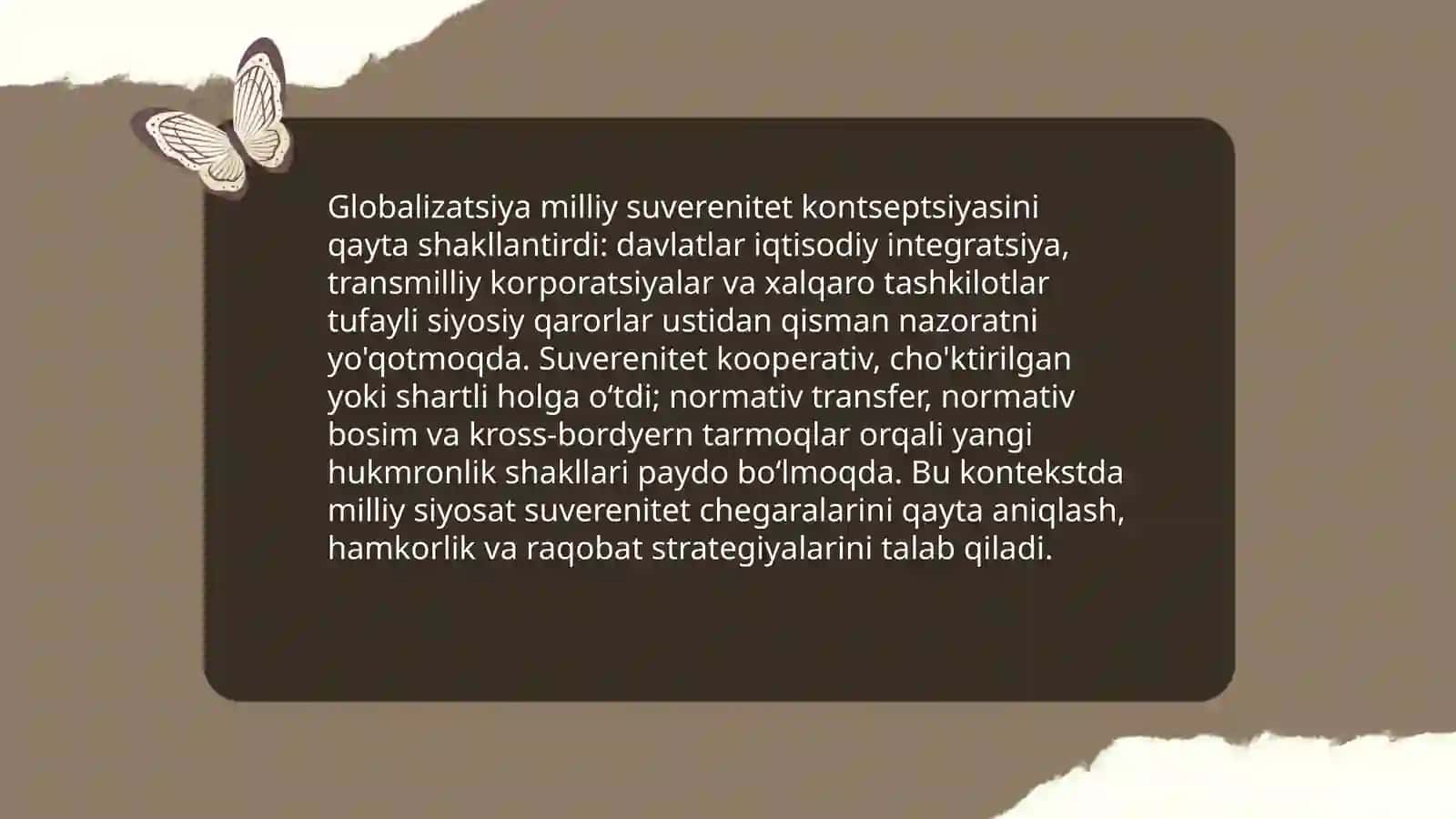 Globalizatsiya sharoitida xalqaro munosabatlar konsepsiyalarining transformatsiyasi 3