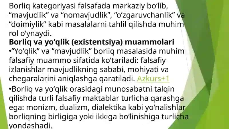 G’arb mutafakkirlarining borliq haqidagi ta’limotlari 3