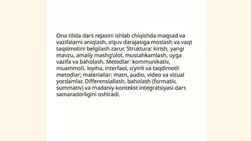 Ona tilida o‘qitish metodlari bo‘yicha materiallar tayyorlash 3