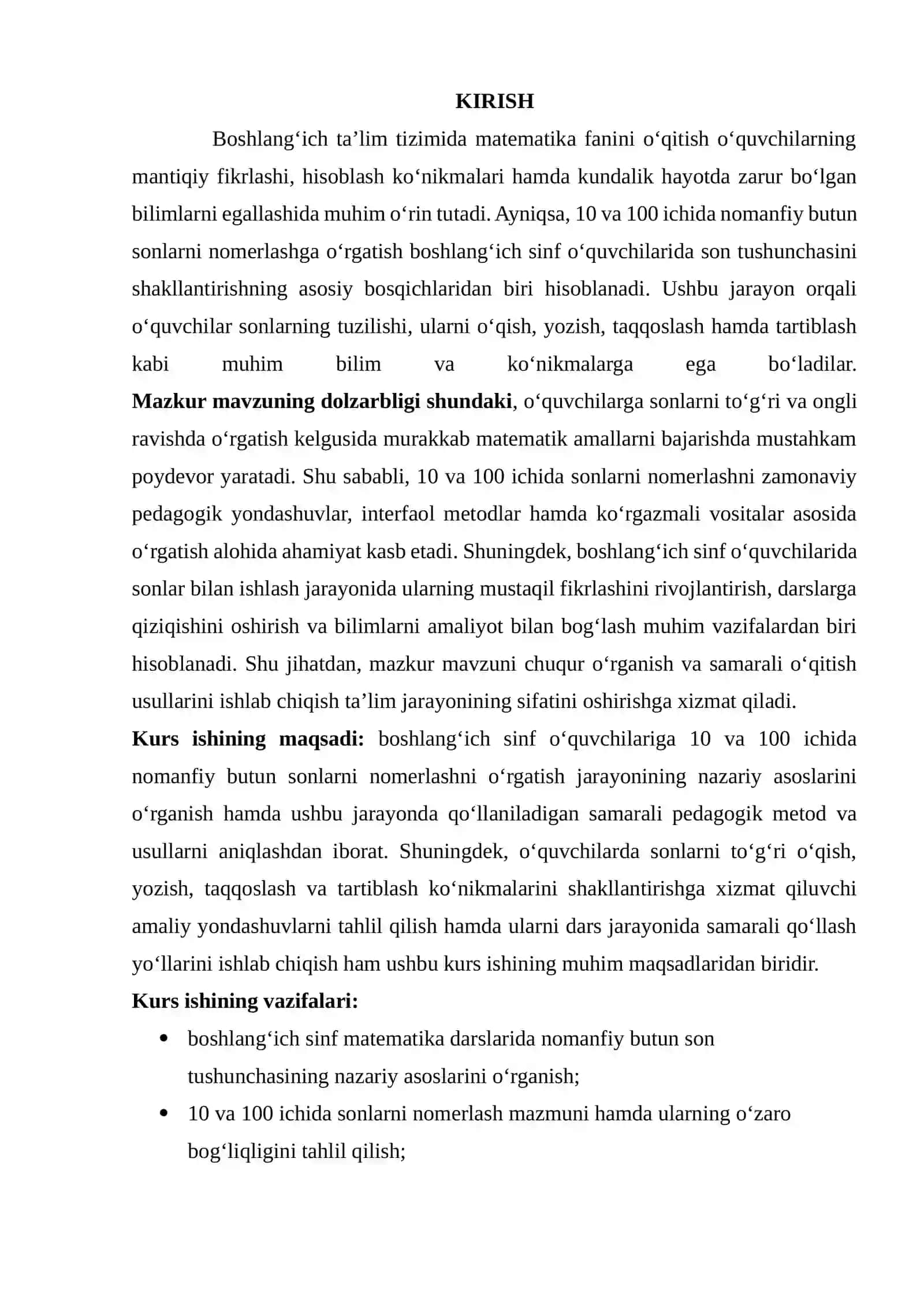 10 VA 100 ICHIDA NOMANFIY BUTUN SONLARNI NOMERLASHGA O’RGATISH METODIKASI 3