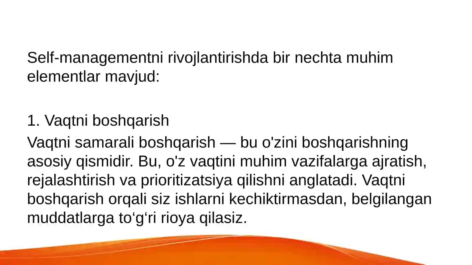 O’zini o’zi boshqarish 3