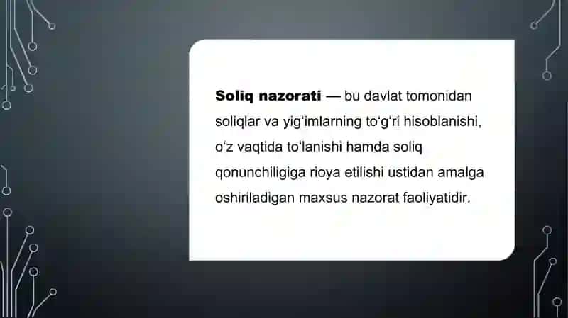 Soliq nazorati mohiyati 3