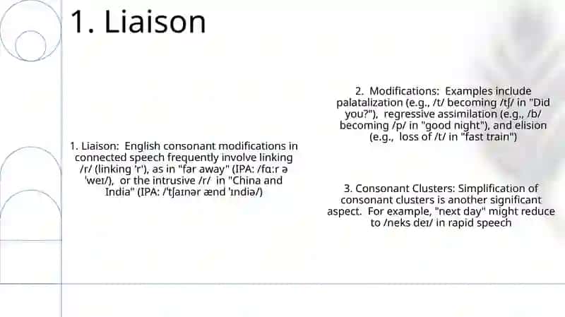Consonant Modifications in Connected Speech 3