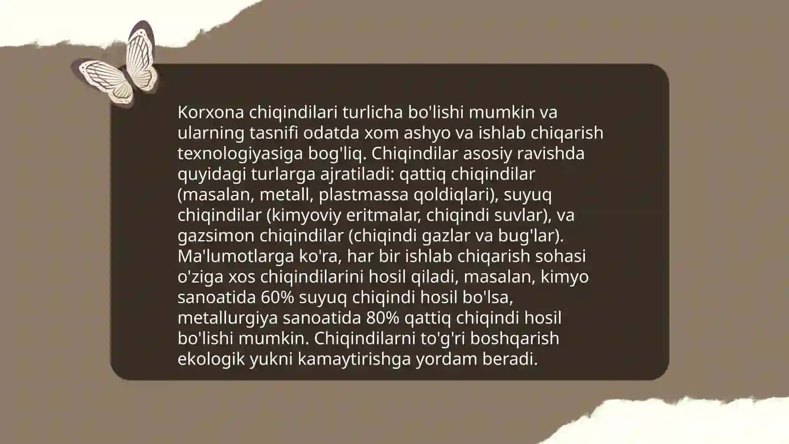 Respublika ishlab chiqarish korxonalari chiqindilari tarkibi 3