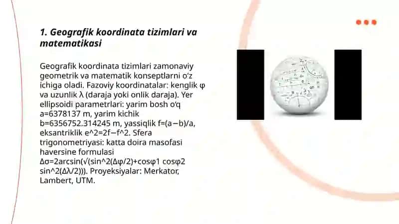 Toshkent viloyati Oqqo'rg'on tumani 50-maktab Geografiyada matematika 3