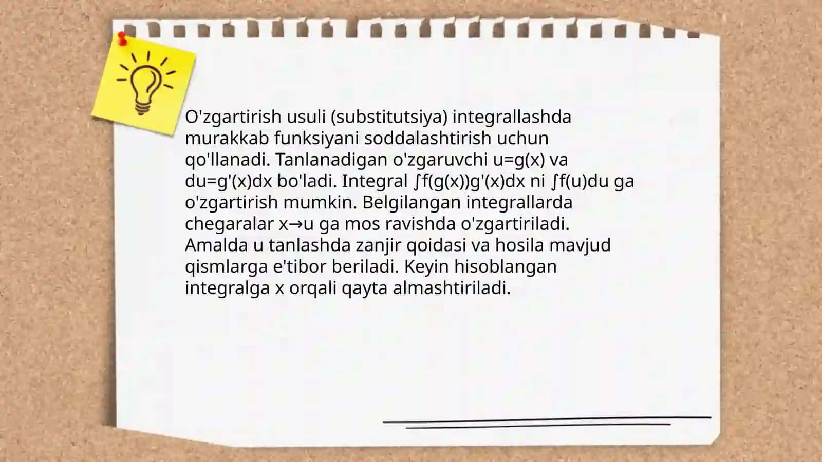 Integrallash usullari 3
