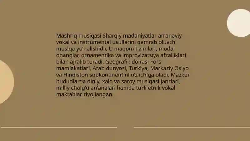 Mashriq musiqasi 3