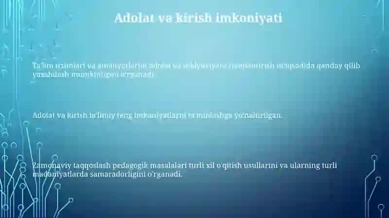 Zamonaviy qiyosiy pedagogik masalalar taraqqiyoti 3