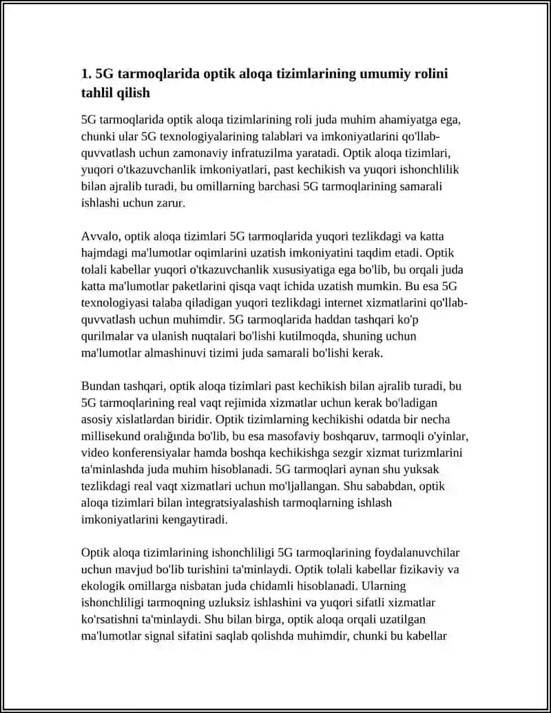 5G TARMOQLARIDA OPTIK ALOQA TIZIMLARINING ROLI 3