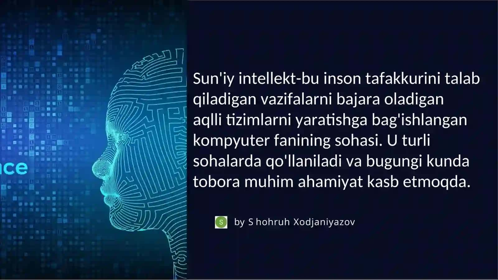 SUN’IY INTELLEKT 3