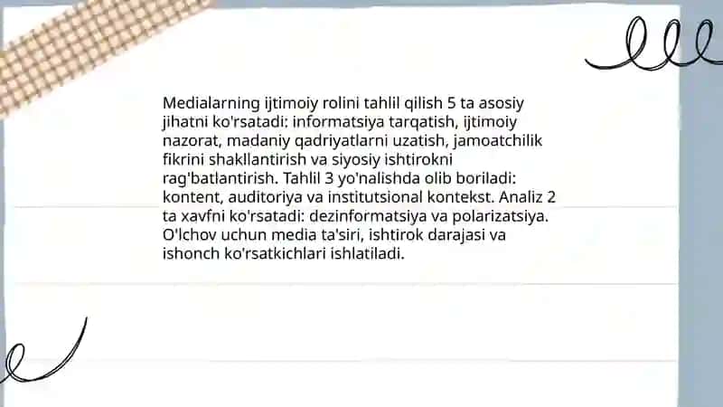 Medialarning ijtimoiy mazmuni 3