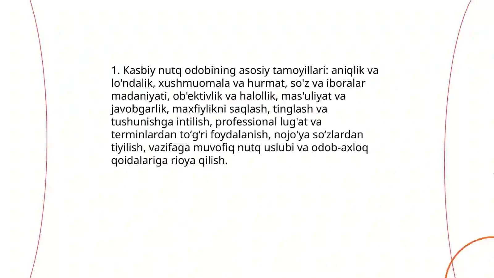 Kasbiy Nutq Odobi 3