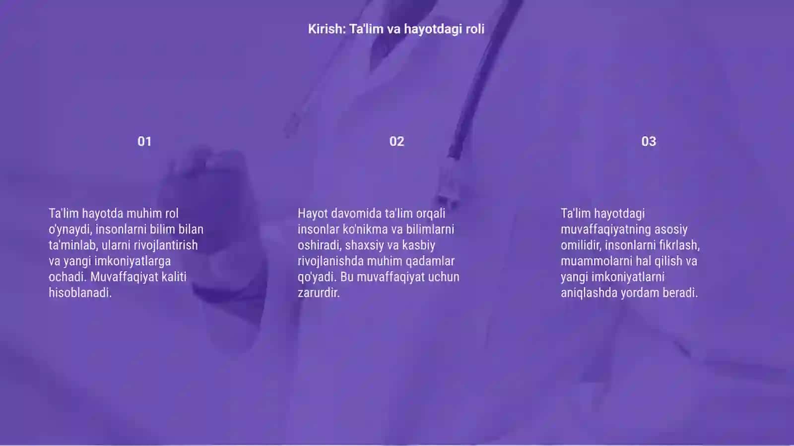 Talaba: GULSEVAR 4- KURS 3