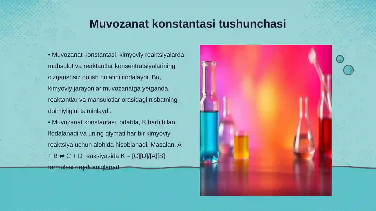 Muvozanat konstantasi 3