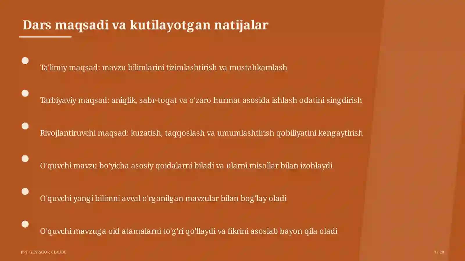 Qurilish chizmalari: bino plani (9-sinf) 3