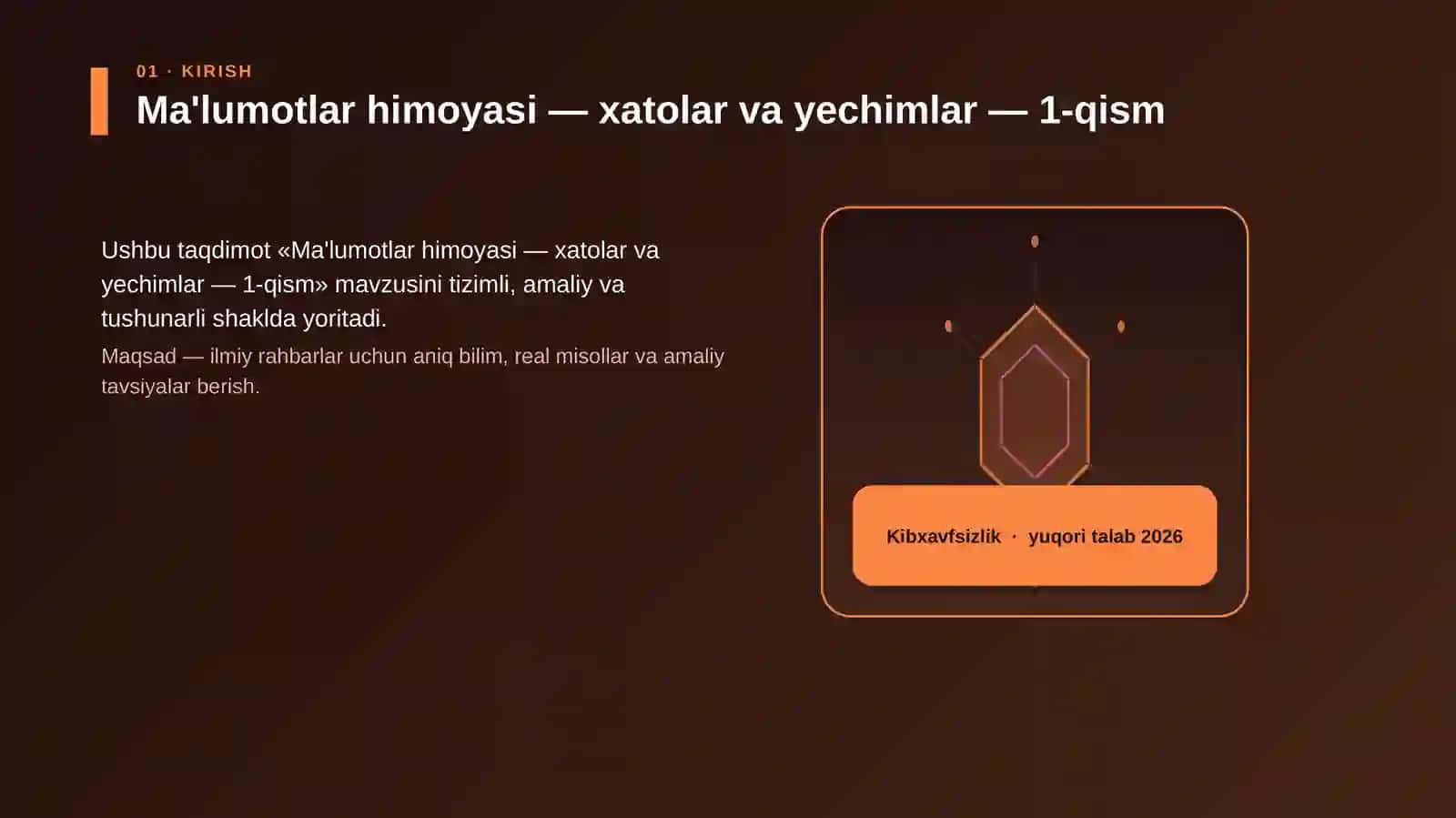 Ma'lumotlar himoyasi — xatolar va yechimlar — 1-qism 3