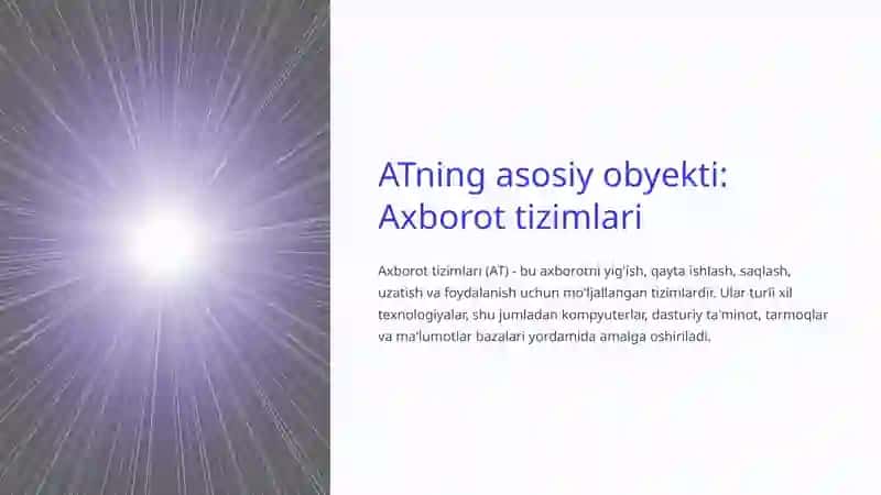 Axborot Texnologiyalari: Obyektlar va Metodlari 3