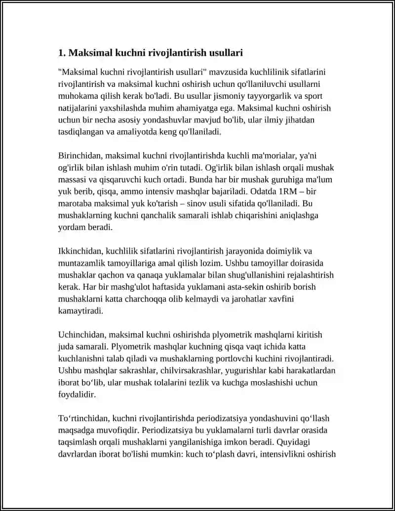 KUCHLILIK SIFATLARINI RIVOJLANTIRISHDA QO'LLANUVCHI USULLAR 3