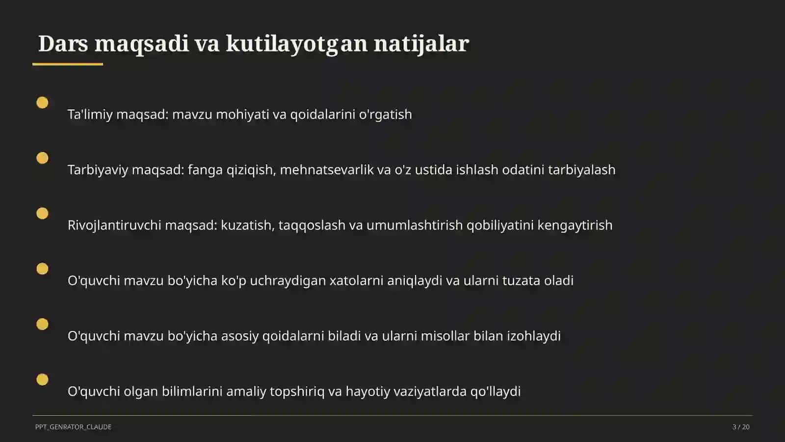 Hayot yo'lini tanlash: maqsad va reja (11-sinf) 3