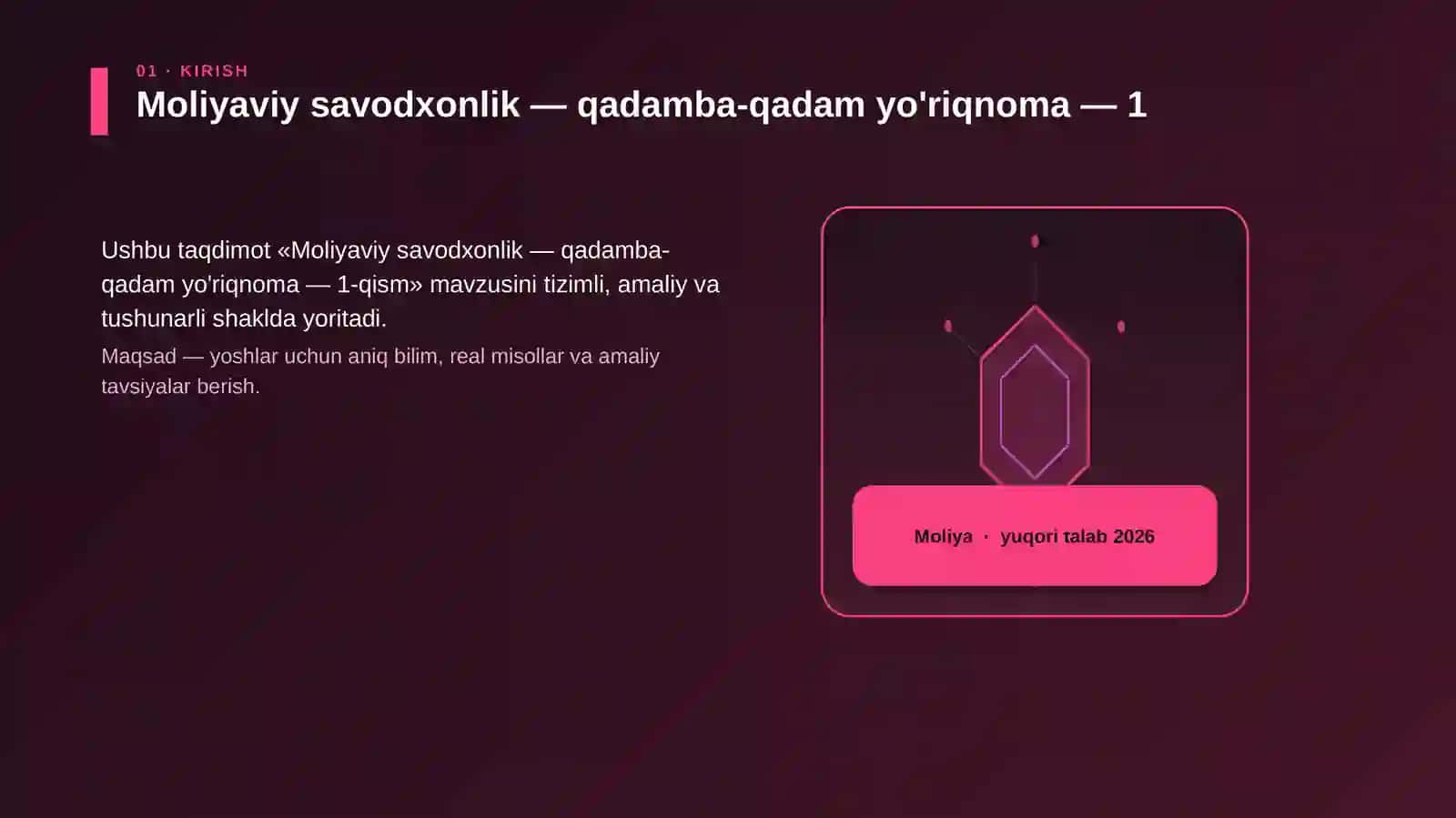 Moliyaviy savodxonlik — qadamba-qadam yo'riqnoma — 1-qism 3